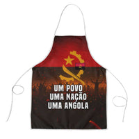 Angola Apron with Red Black Yellow Grunge Design - Wonder Print Shop