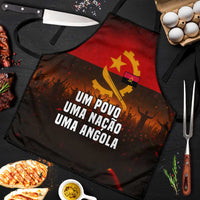 Angola Apron with Red Black Yellow Grunge Design - Wonder Print Shop
