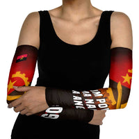 Angola Arm Sleeves with Red Black Yellow Grunge Design - Wonder Print Shop