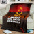 Angola Blanket with Red Black Yellow Grunge Design - Wonder Print Shop