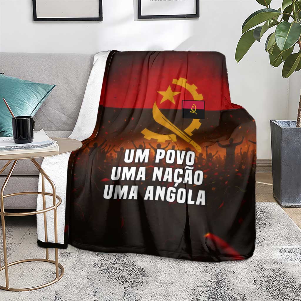 Angola Blanket with Red Black Yellow Grunge Design - Wonder Print Shop