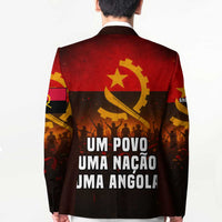 Angola Blazer with Red Black Yellow Grunge Design - Wonder Print Shop
