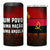 Angola 4 in 1 Can Cooler Tumbler with Red Black Yellow Grunge Design - Wonder Print Shop