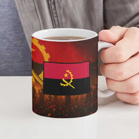 Angola Ceramic Mug with Red Black Yellow Grunge Design - Wonder Print Shop