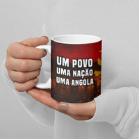 Angola Ceramic Mug with Red Black Yellow Grunge Design - Wonder Print Shop