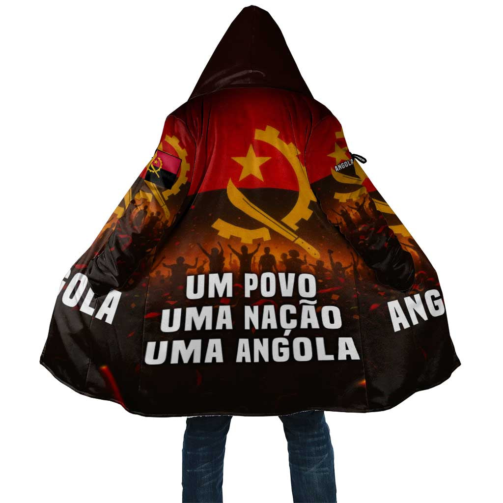 Angola Cloak with Red Black Yellow Grunge Design - Wonder Print Shop