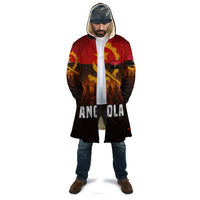 Angola Cloak with Red Black Yellow Grunge Design - Wonder Print Shop