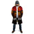 Angola Cloak with Red Black Yellow Grunge Design - Wonder Print Shop