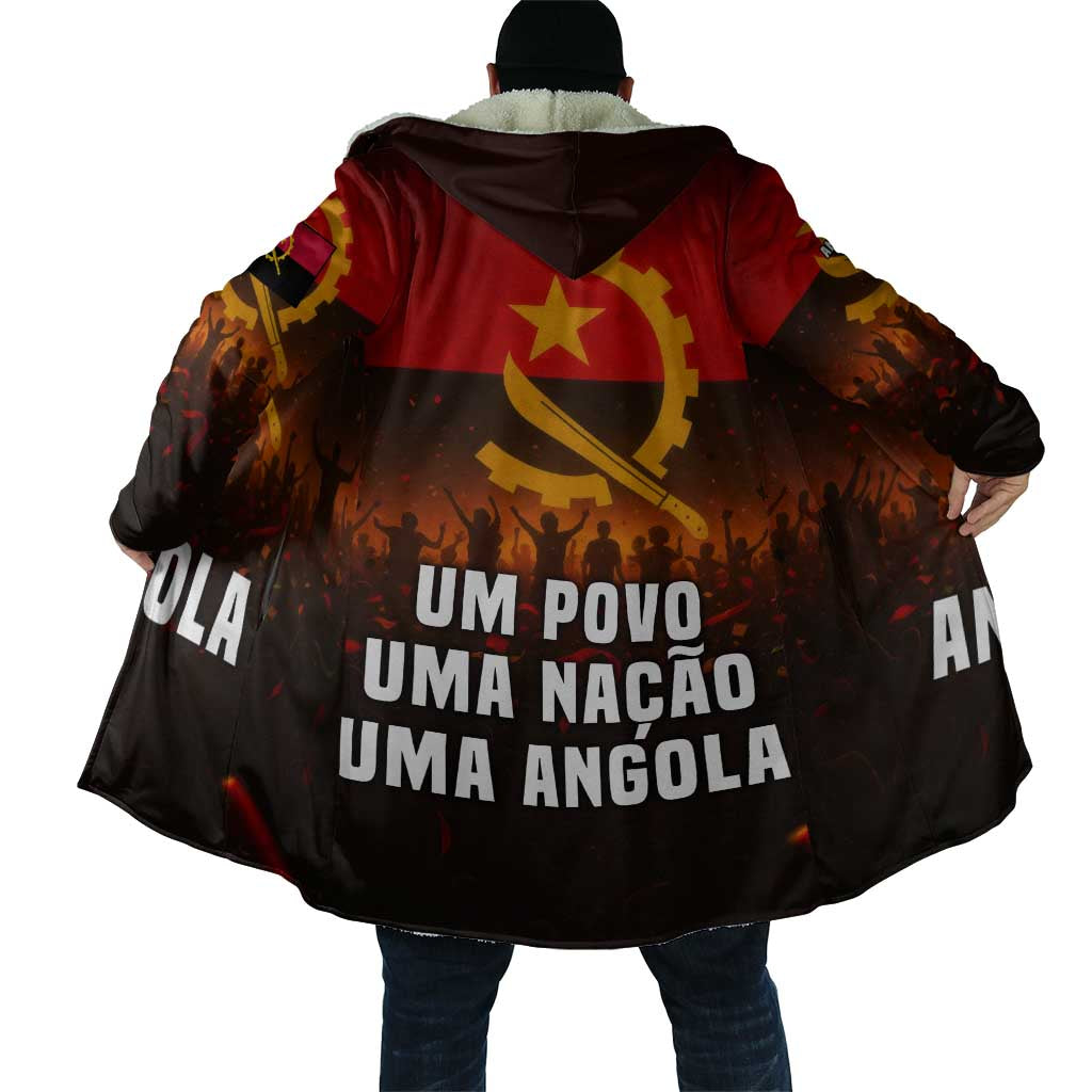 Angola Cloak with Red Black Yellow Grunge Design - Wonder Print Shop