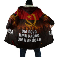 Angola Cloak with Red Black Yellow Grunge Design - Wonder Print Shop