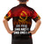 Angola Family Matching Summer Maxi Dress and Hawaiian Shirt with Red Black Yellow Grunge Design - Wonder Print Shop
