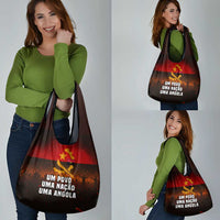 Angola Grocery Bag with Red Black Yellow Grunge Design - Wonder Print Shop