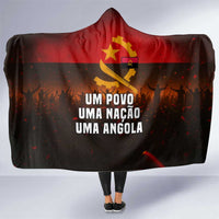 Angola Hooded Blanket with Red Black Yellow Grunge Design - Wonder Print Shop
