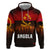 Angola Hoodie with Red Black Yellow Grunge Design - Wonder Print Shop