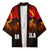 Angola Kimono with Red Black Yellow Grunge Design - Wonder Print Shop