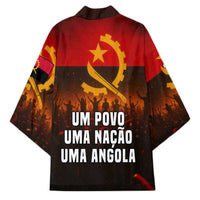 Angola Kimono with Red Black Yellow Grunge Design - Wonder Print Shop