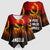 Angola Kimono Sleeve Blouse with Red Black Yellow Grunge Design - Wonder Print Shop