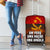 Angola Luggage Cover with Red Black Yellow Grunge Design - Wonder Print Shop