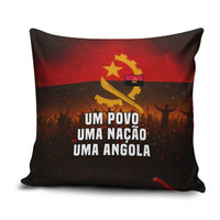 Angola Pillow Cover with Red Black Yellow Grunge Design - Wonder Print Shop