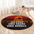 Angola Round Carpet with Red Black Yellow Grunge Design - Wonder Print Shop