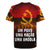 Angola Rugby Jersey with Red Black Yellow Grunge Design - Wonder Print Shop