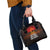 Angola Shoulder Handbag with Red Black Yellow Grunge Design - Wonder Print Shop