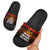 Angola Slide Sandals with Red Black Yellow Grunge Design - Wonder Print Shop