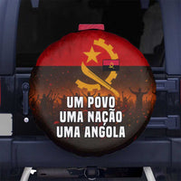 Angola Spare Tire Cover with Red Black Yellow Grunge Design - Wonder Print Shop