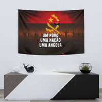 Angola Tapestry with Red Black Yellow Grunge Design - Wonder Print Shop