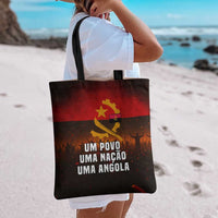 Angola Tote Bag with Red Black Yellow Grunge Design - Wonder Print Shop