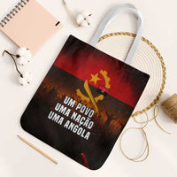 Angola Tote Bag with Red Black Yellow Grunge Design - Wonder Print Shop