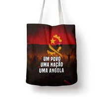 Angola Tote Bag with Red Black Yellow Grunge Design - Wonder Print Shop