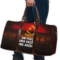 Angola Travel Bag with Red Black Yellow Grunge Design - Wonder Print Shop