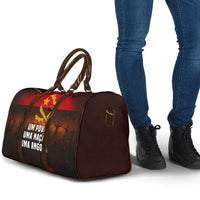 Angola Travel Bag with Red Black Yellow Grunge Design - Wonder Print Shop