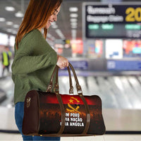 Angola Travel Bag with Red Black Yellow Grunge Design - Wonder Print Shop