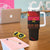 Angola Tumbler With Handle with Red Black Yellow Grunge Design - Wonder Print Shop