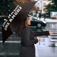 Angola Umbrella with Red Black Yellow Grunge Design - Wonder Print Shop
