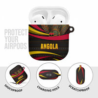 Angola AirPods Case with Red Black Yellow Tribal Design and Elephant - Wonder Print Shop
