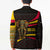 Angola Blazer with Red Black Yellow Tribal Design and Elephant - Wonder Print Shop
