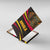 Angola Canvas Wall Art with Red Black Yellow Tribal Design and Elephant - Wonder Print Shop