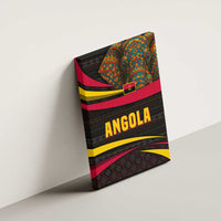 Angola Canvas Wall Art with Red Black Yellow Tribal Design and Elephant - Wonder Print Shop
