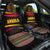 Angola Car Seat Cover with Red Black Yellow Tribal Design and Elephant - Wonder Print Shop