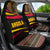 Angola Car Seat Cover with Red Black Yellow Tribal Design and Elephant - Wonder Print Shop