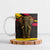Angola Ceramic Mug with Red Black Yellow Tribal Design and Elephant - Wonder Print Shop