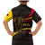 Angola Family Matching Mermaid Dress and Hawaiian Shirt with Red Black Yellow Tribal Design and Elephant - Wonder Print Shop