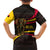 Angola Family Matching Summer Maxi Dress and Hawaiian Shirt with Red Black Yellow Tribal Design and Elephant - Wonder Print Shop