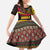 Angola Family Matching Summer Maxi Dress and Hawaiian Shirt with Red Black Yellow Tribal Design and Elephant - Wonder Print Shop