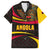 Angola Family Matching Summer Maxi Dress and Hawaiian Shirt with Red Black Yellow Tribal Design and Elephant - Wonder Print Shop