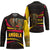 Angola Hockey Jersey with Red Black Yellow Tribal Design and Elephant - Wonder Print Shop