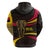 Angola Hoodie with Red Black Yellow Tribal Design and Elephant - Wonder Print Shop